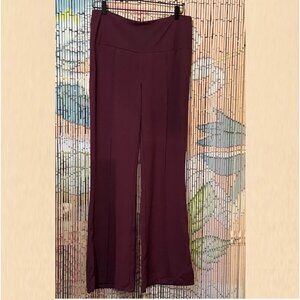 Janie Bryant From The Set, Contour Seamed Ponte Bootcut Pants, Burgundy, Large
